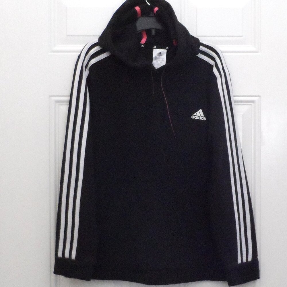 Adidas - black hoodie youth size L
